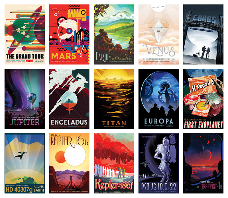 15 JPL Posters exploring of our universe
