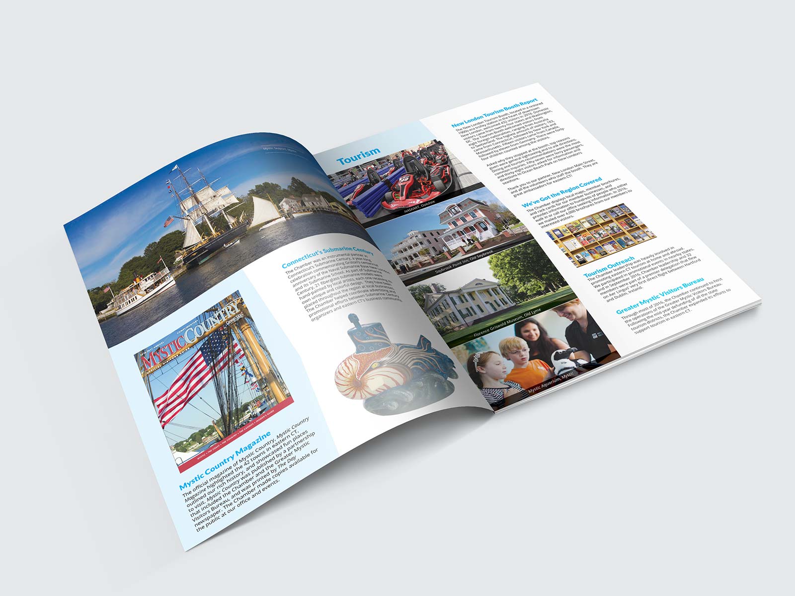 Annual report tourism pages